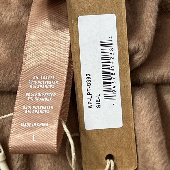 SKIMS Velour Wide Leg Track Pants Sienna Large Pull On Soft Compy - Picture 7 of 11